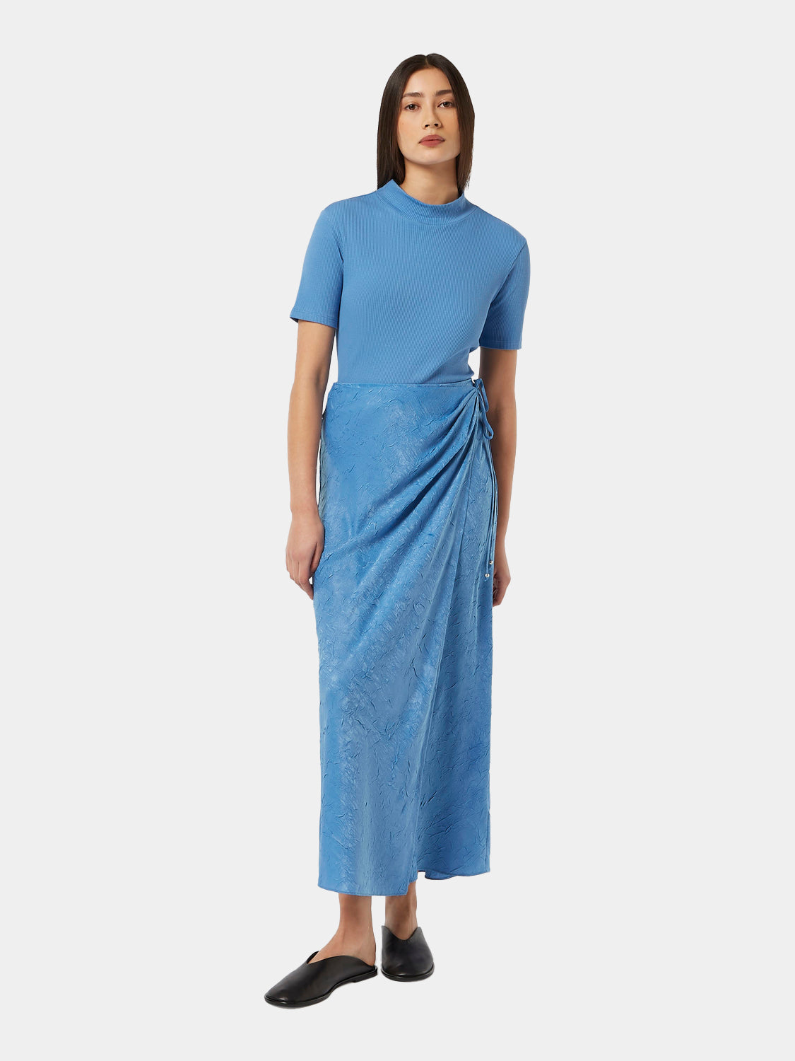 Crushed satin skirt - Scotch & Soda AU