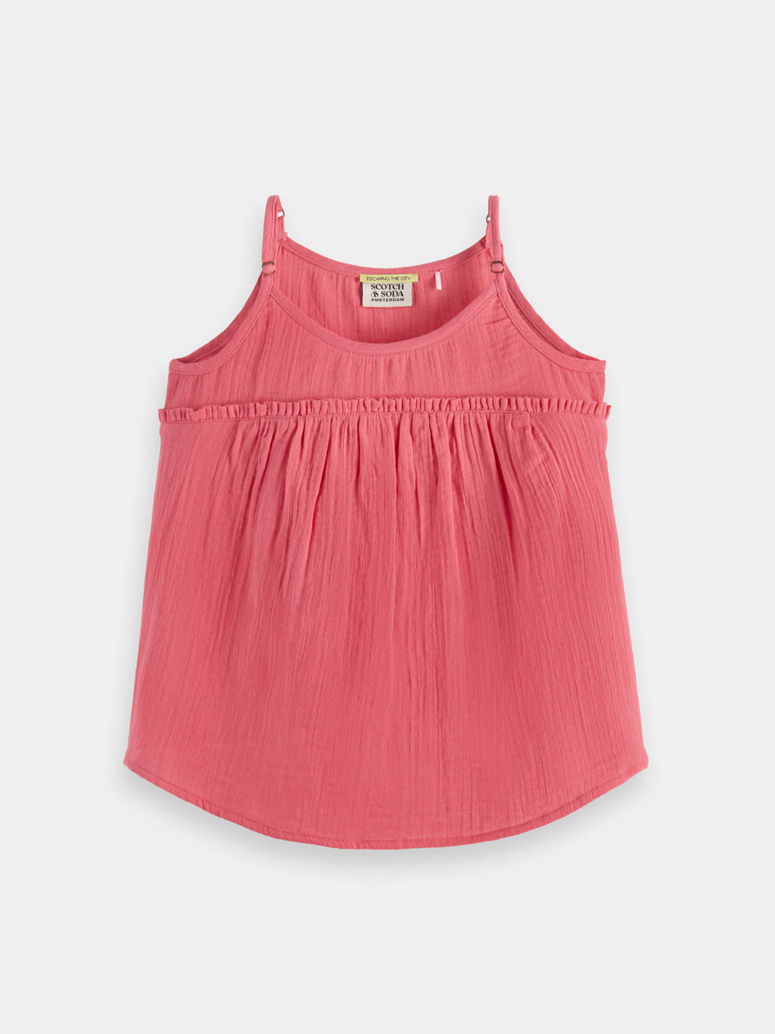 Kids - Crinkle cotton tank top - Scotch & Soda AU