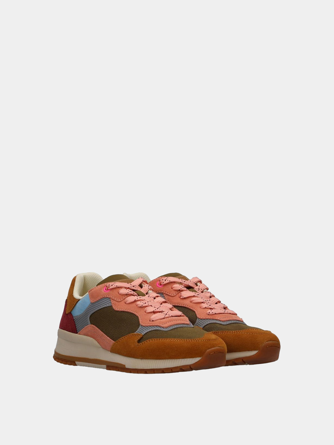 Scotch & Soda Vivi Sneaker - Scarpe Da Ginnastica Donna, Colore Beige/Rosa, Suola Aderente, Plantare Rimovibile
