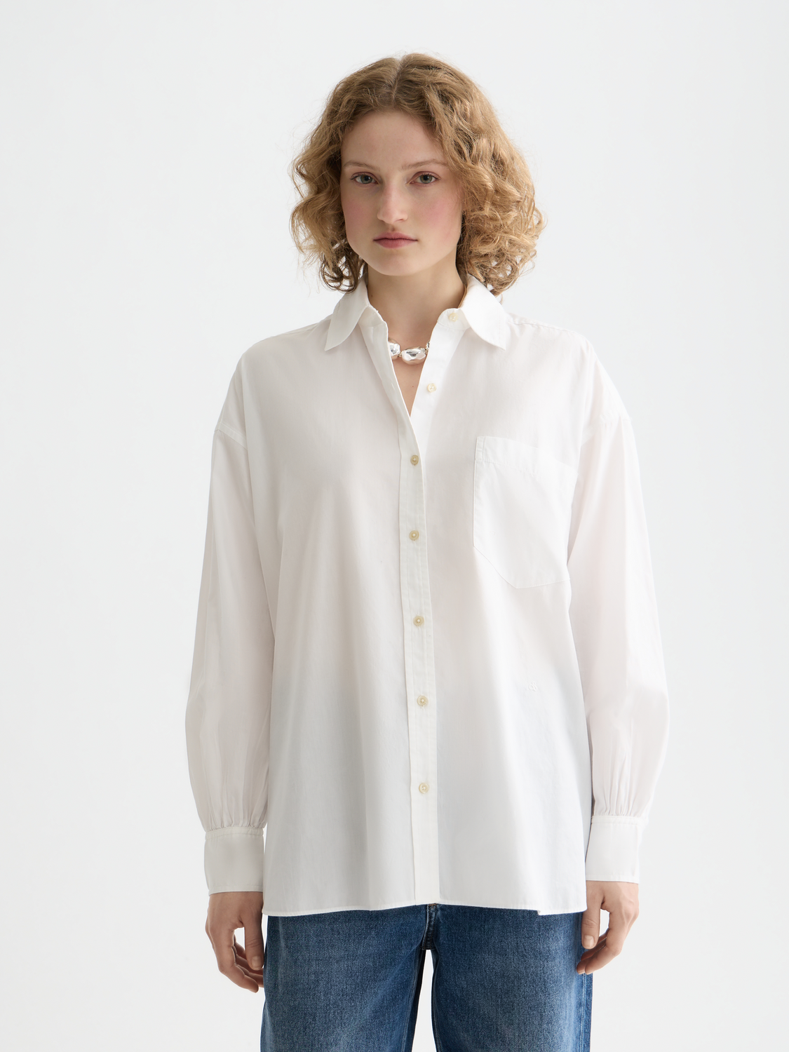 Girlfriend poplin shirt - Scotch & Soda AU
