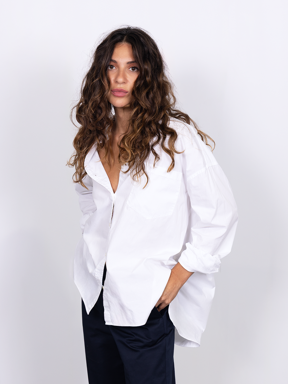 Girlfriend poplin shirt - Scotch & Soda AU