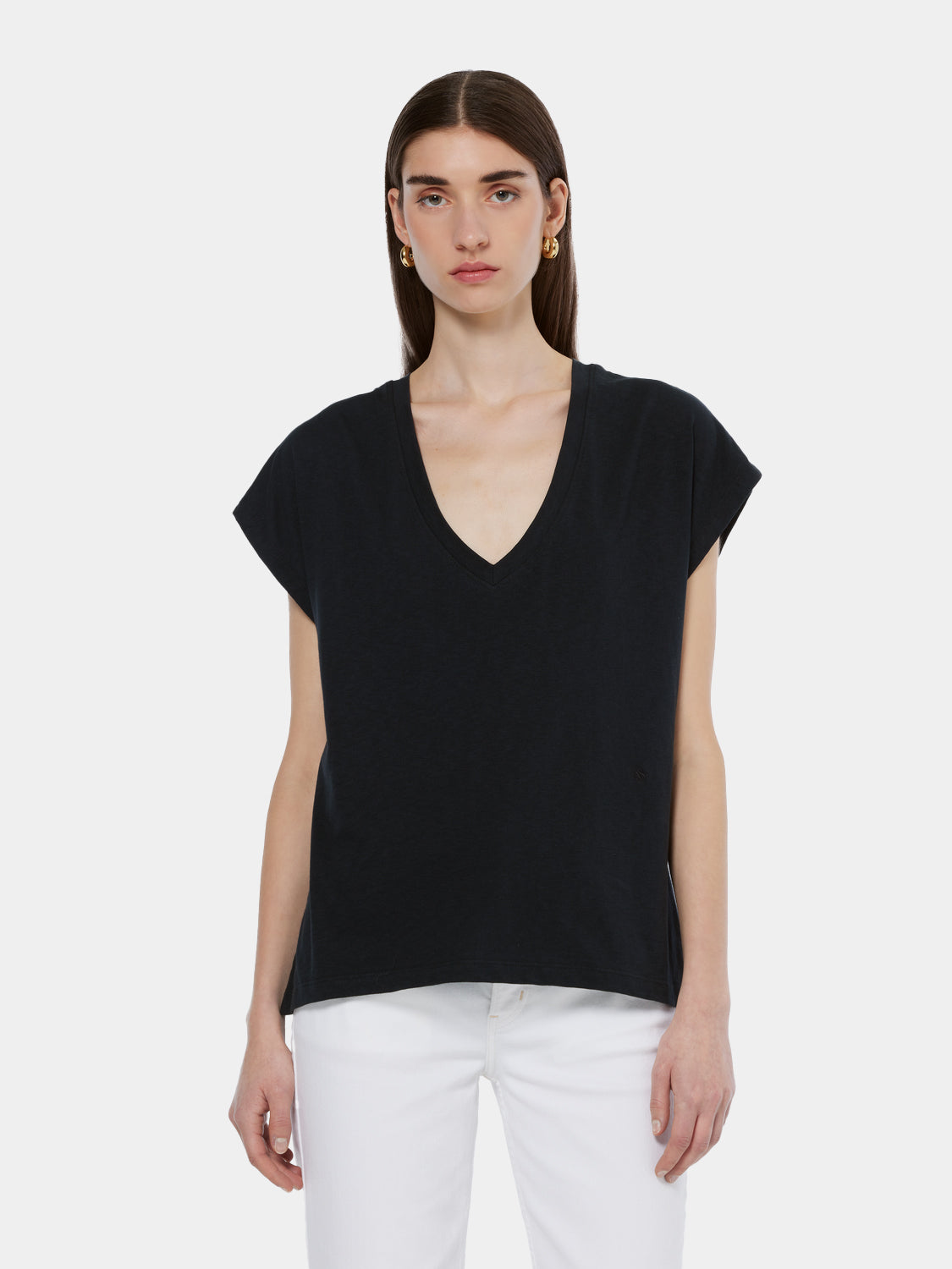 Slub v-neck t-shirt - Scotch & Soda AU