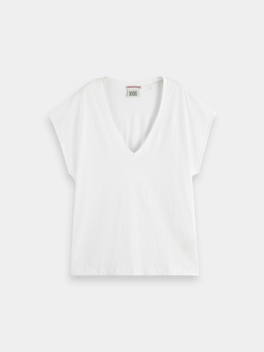 Slub v-neck t-shirt - Scotch & Soda AU