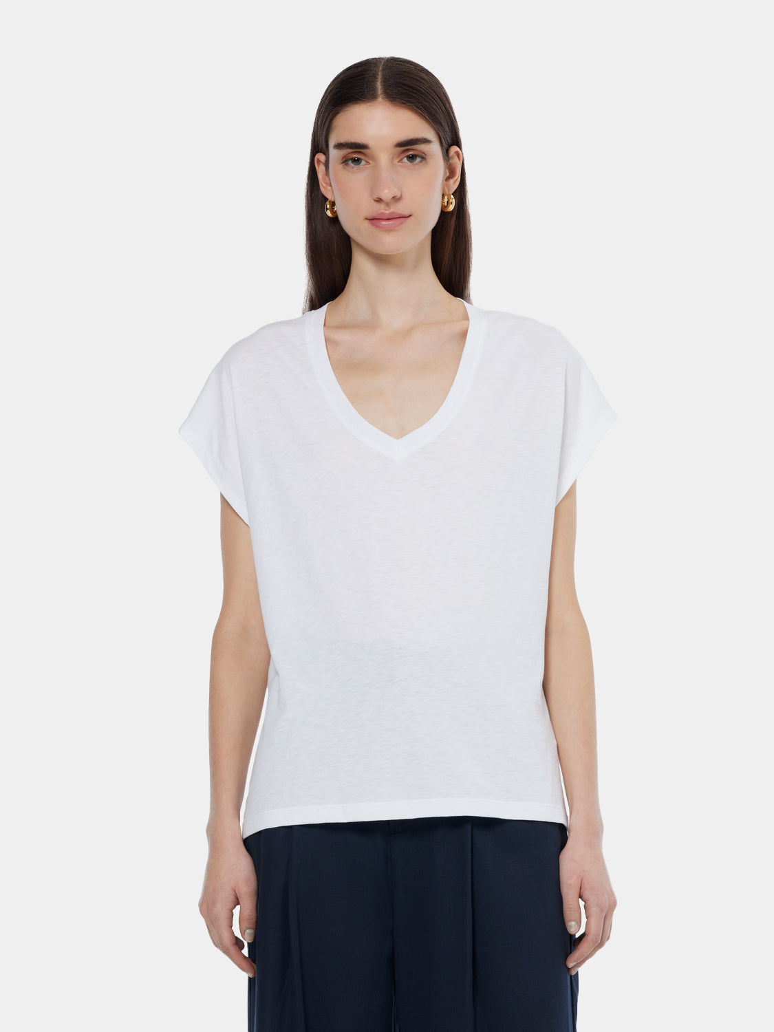 Slub v-neck t-shirt - Scotch & Soda AU