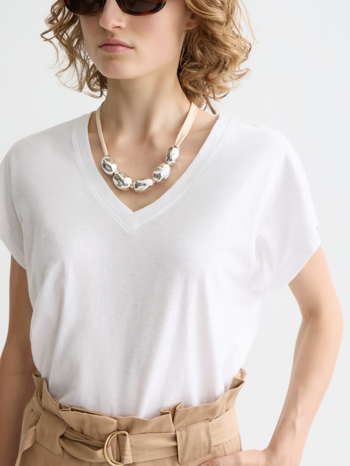 Slub v-neck t-shirt - Scotch & Soda AU