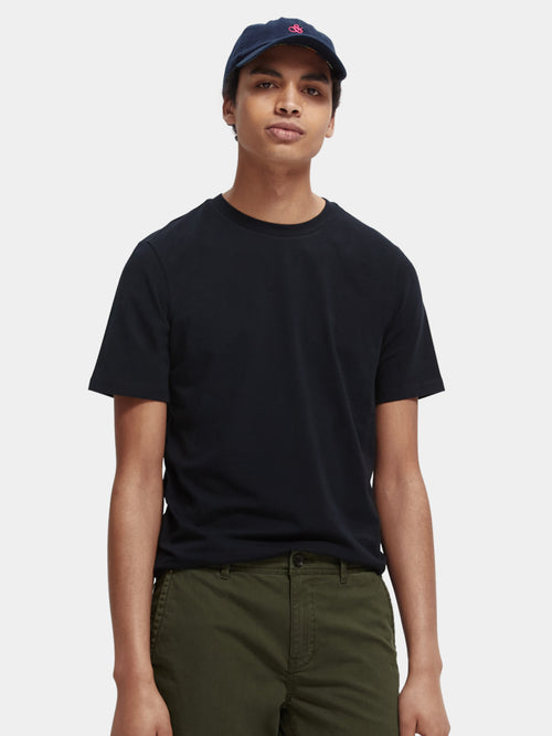 Classic organic cotton/elastane crewneck tee - Scotch & Soda AU
