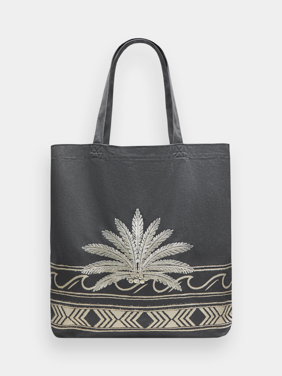 Canvas tote bag with embroidery - Scotch & Soda AU