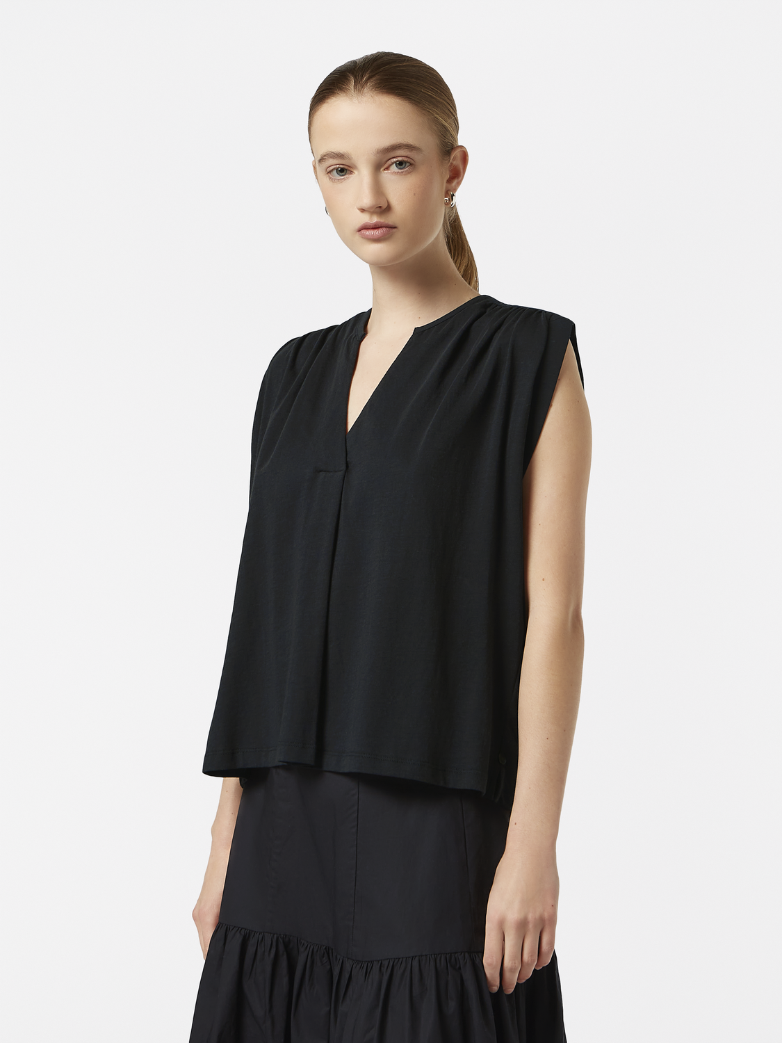 Drapey v-neck top - Scotch & Soda AU