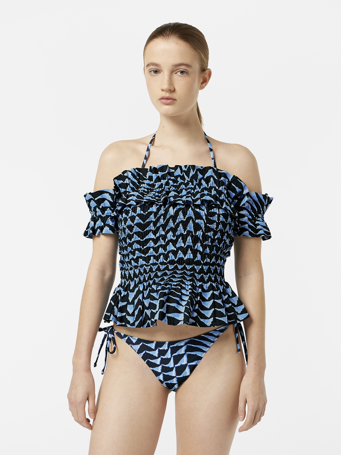 Off shoulder ruffled top - Scotch & Soda AU