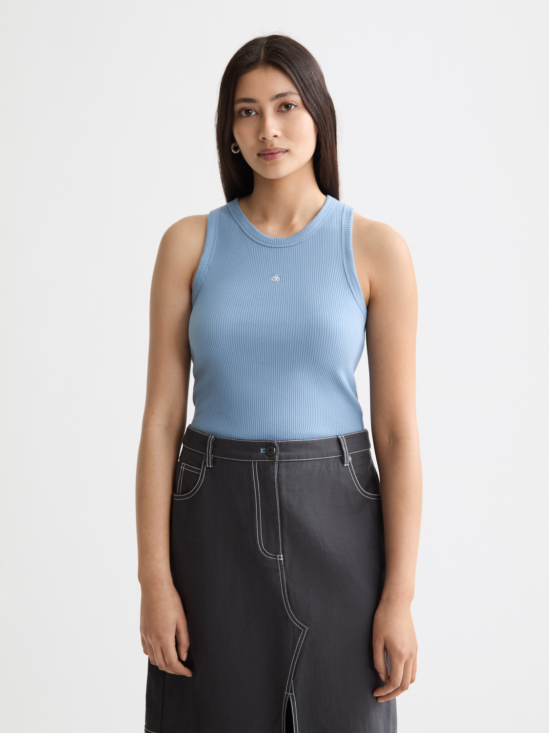 Ribbed racer tank - Scotch & Soda AU