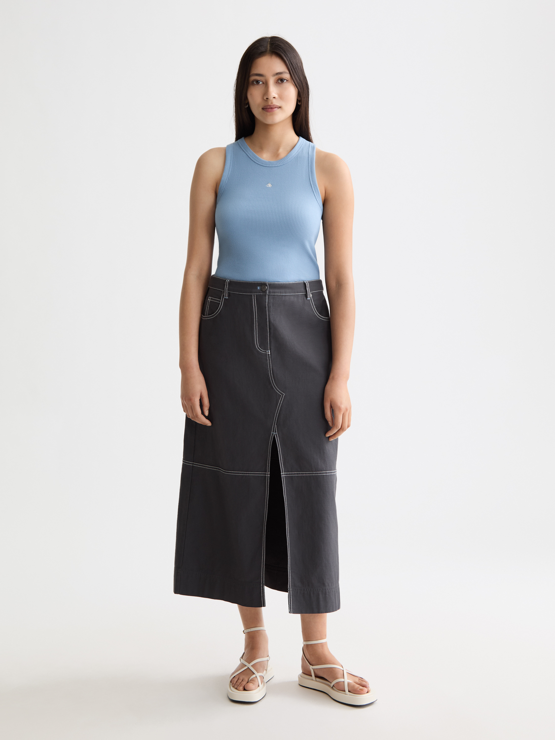 Ribbed racer tank - Scotch & Soda AU
