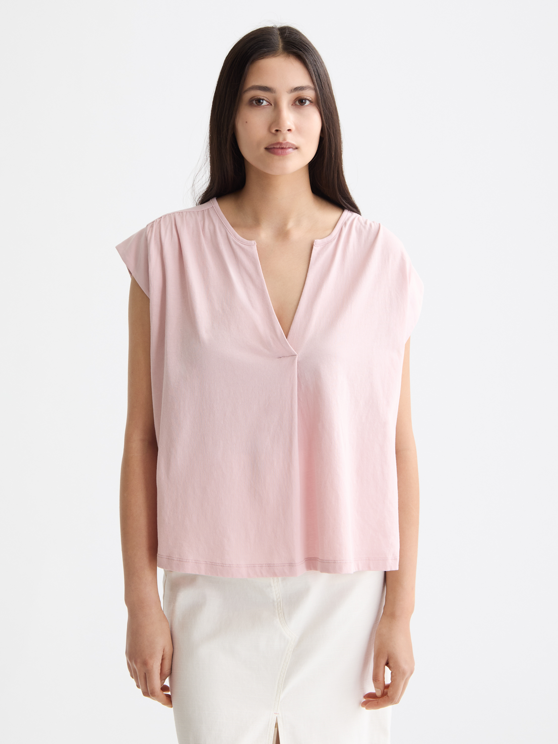 Drapey v-neck t-shirt - Scotch & Soda AU