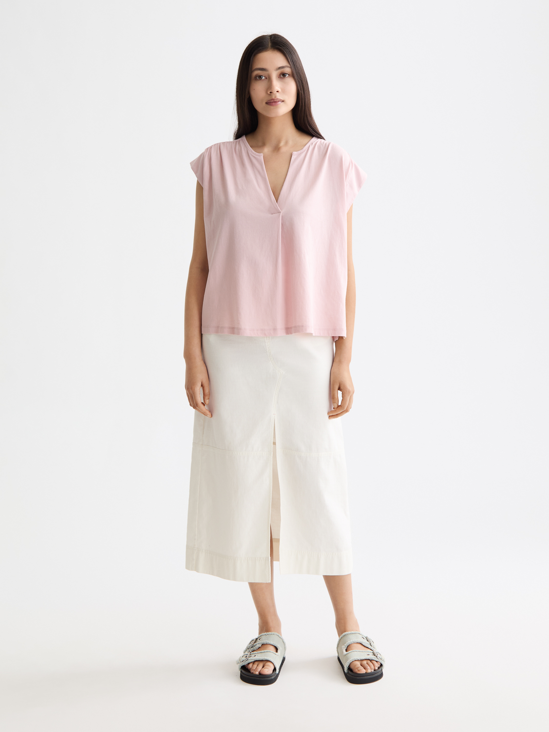 Drapey v-neck t-shirt - Scotch & Soda AU