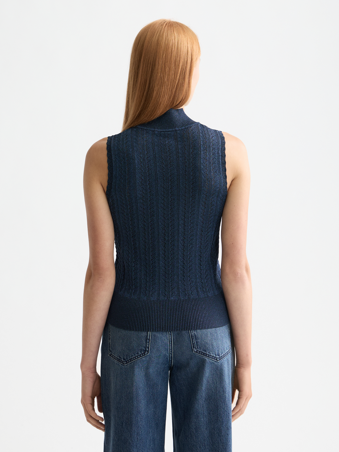 Metallic pointelle tank - Scotch & Soda AU