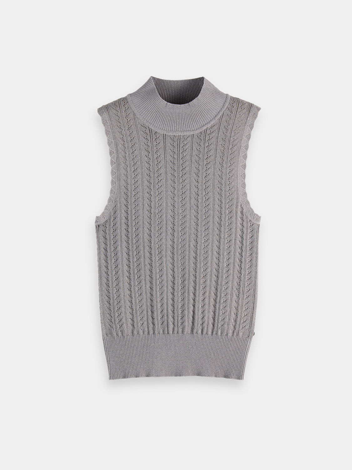 Metallic pointelle tank - Scotch & Soda AU