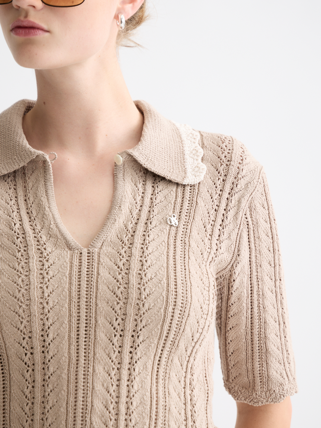 Pointelle collared polo - Scotch & Soda AU