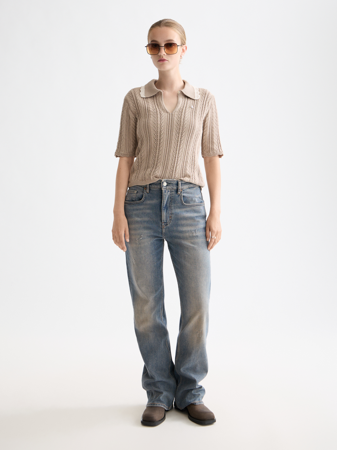 Pointelle collared polo - Scotch & Soda AU