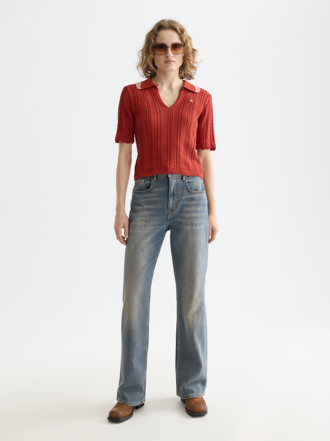 Pointelle collared polo - Scotch & Soda AU