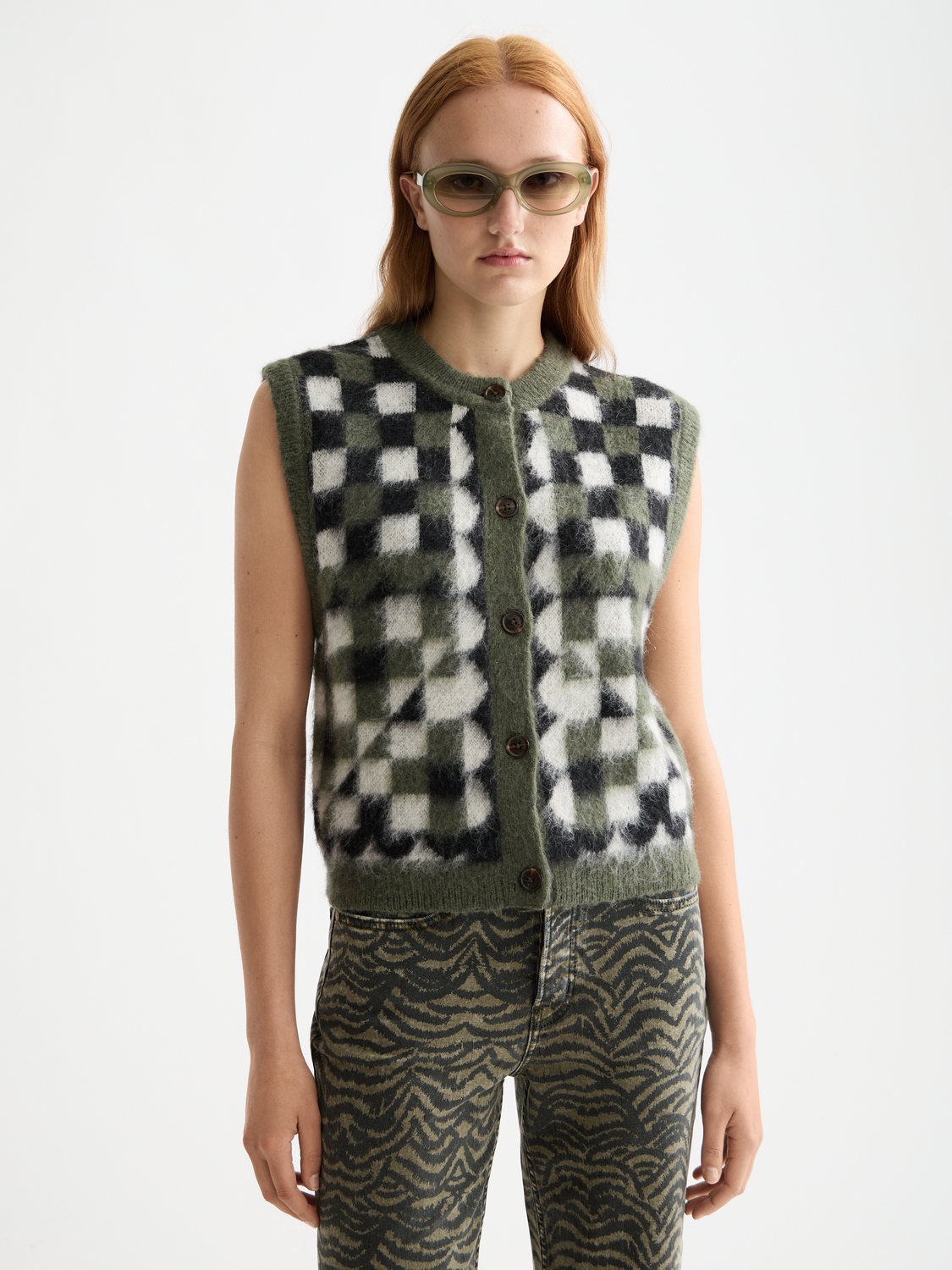 Fuzzy jacquard spencer - Scotch & Soda AU