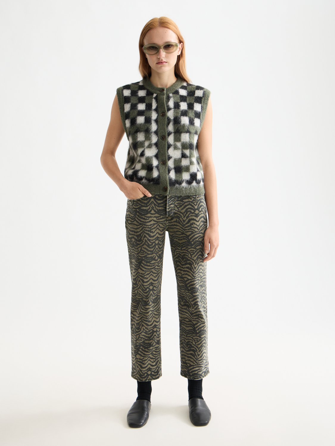 Fuzzy jacquard spencer - Scotch & Soda AU