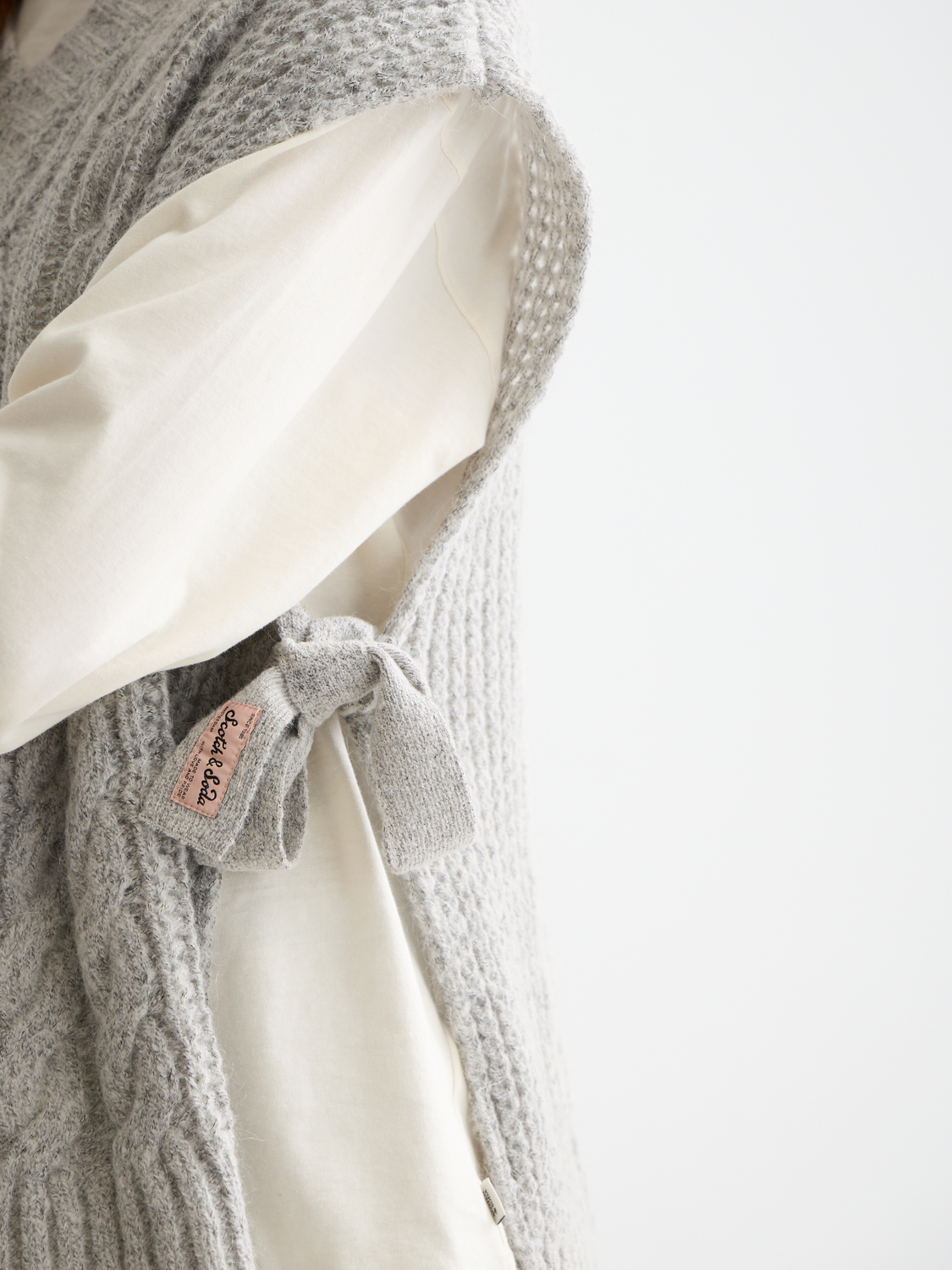 Cable stitch spencer - Scotch & Soda AU