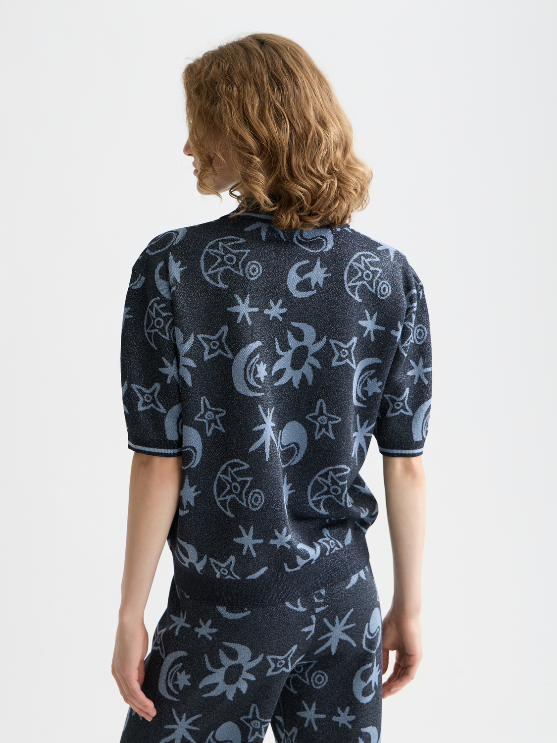 Jacquard short sleeve pullover - Scotch & Soda AU