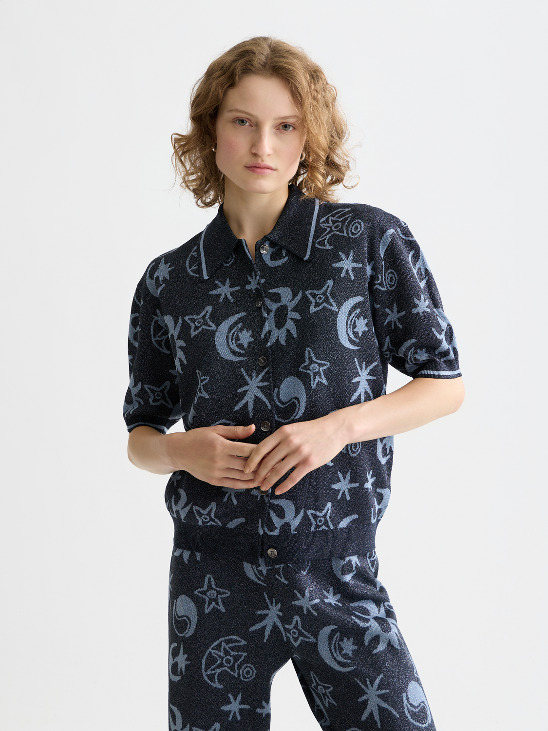 Jacquard short sleeve pullover - Scotch & Soda AU