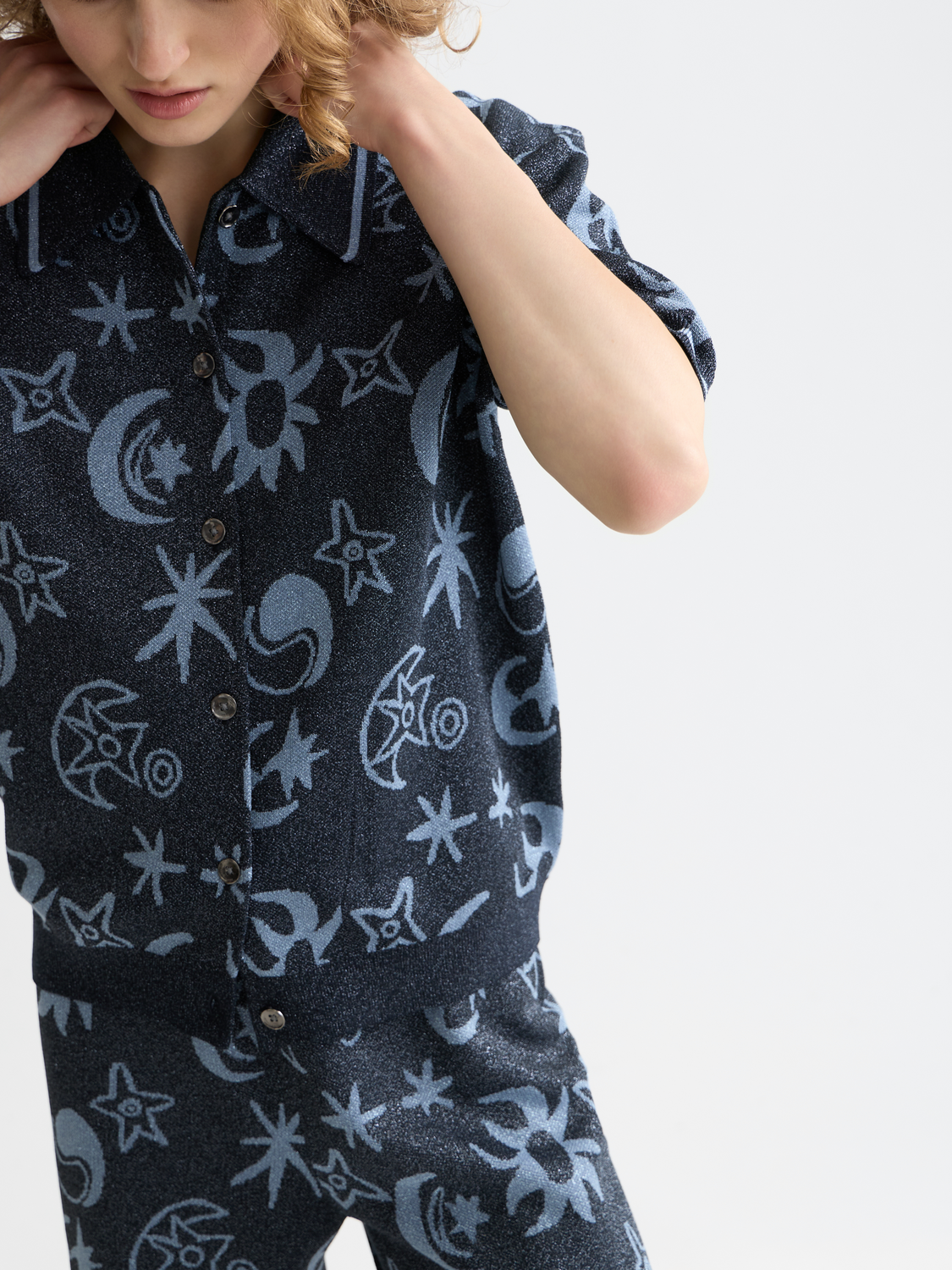 Jacquard short sleeve pullover - Scotch & Soda AU