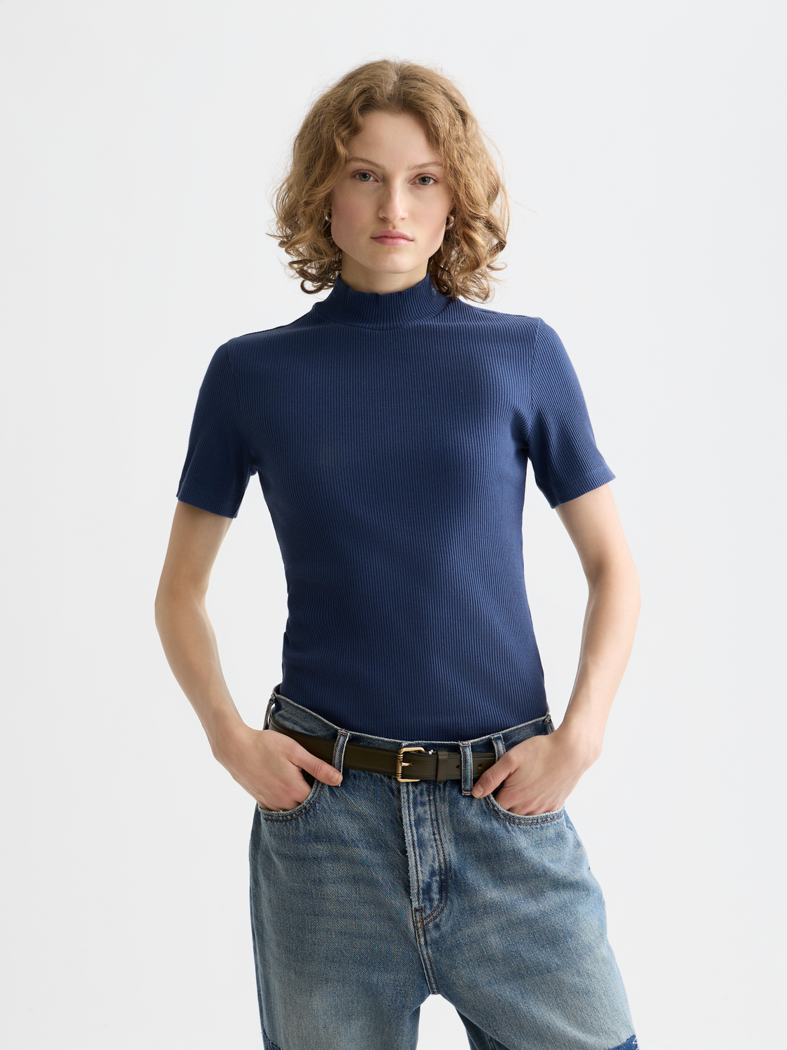 Mock neck rib top - Scotch & Soda AU