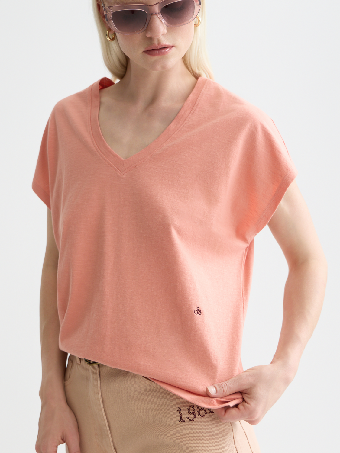 V-neck t-shirt - Scotch & Soda AU