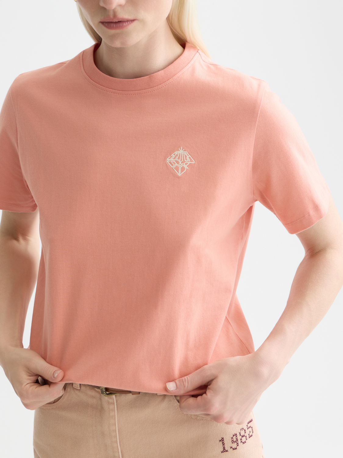 Embroidered t-shirt - Scotch & Soda AU