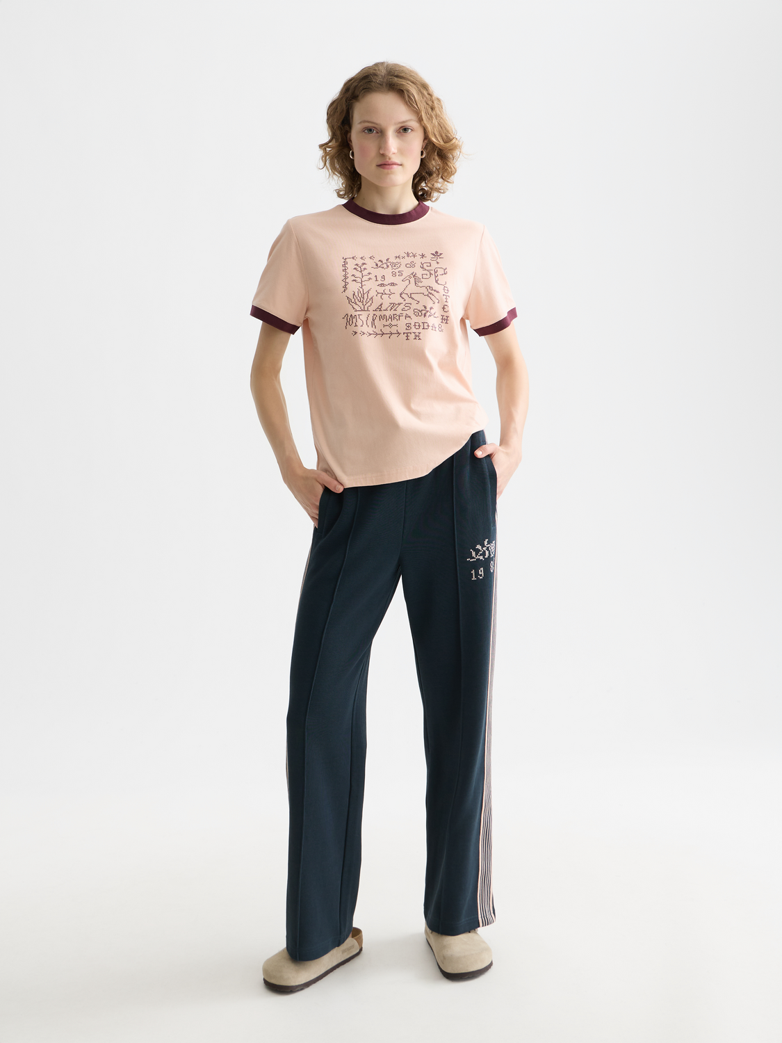 Embroidered ringer t-shirt - Scotch & Soda AU