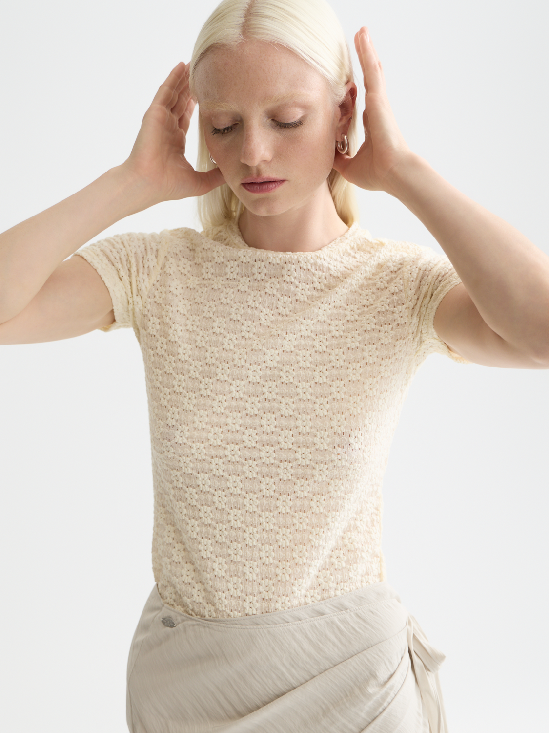 Open structure t-shirt - Scotch & Soda AU