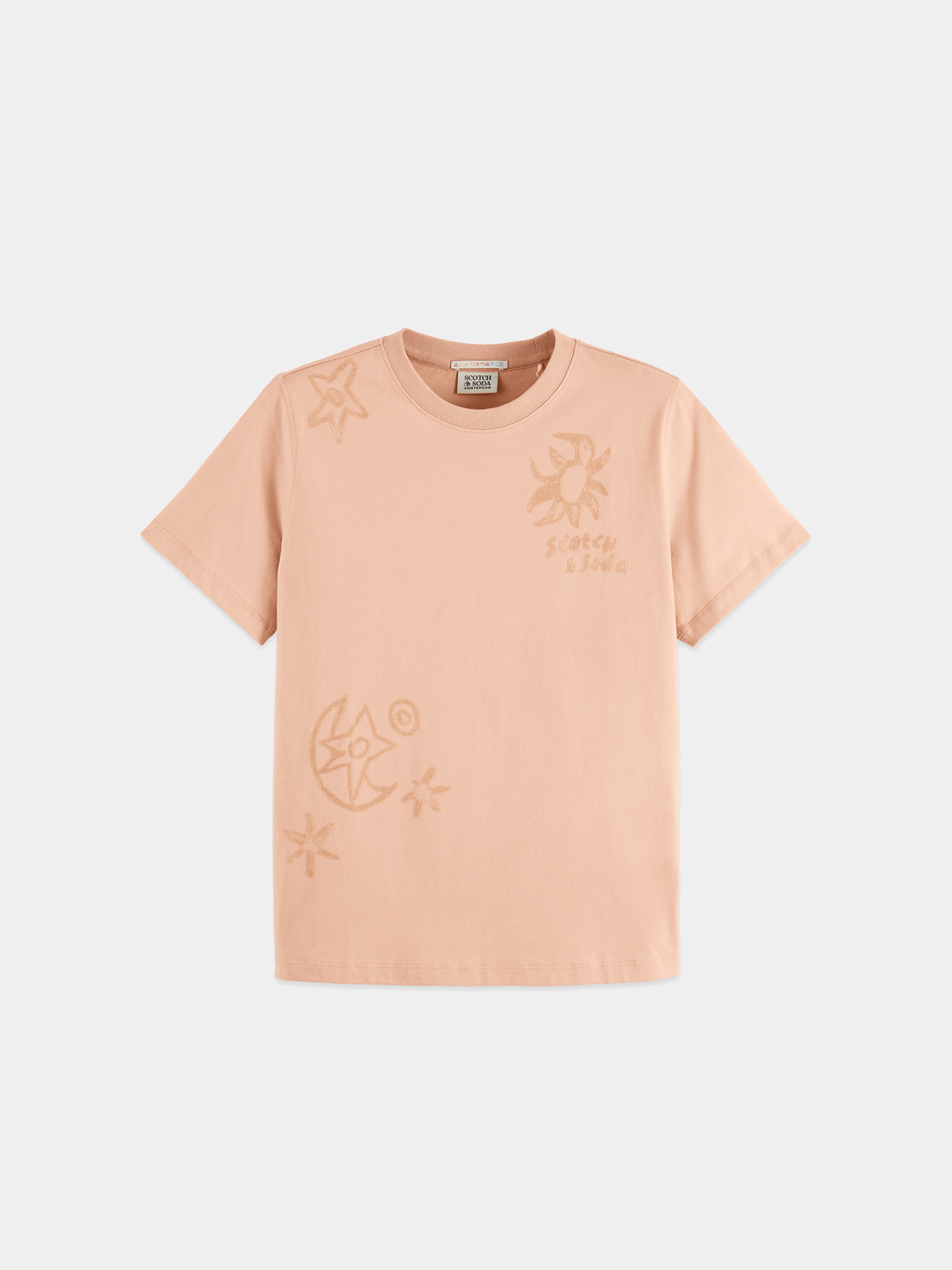 Flock print t-shirt - Scotch & Soda AU
