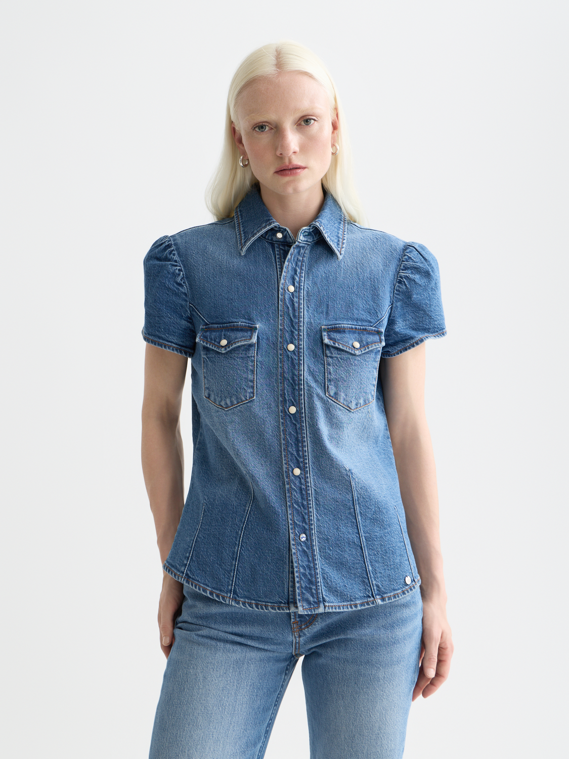 Fitted denim shirt - Scotch & Soda AU
