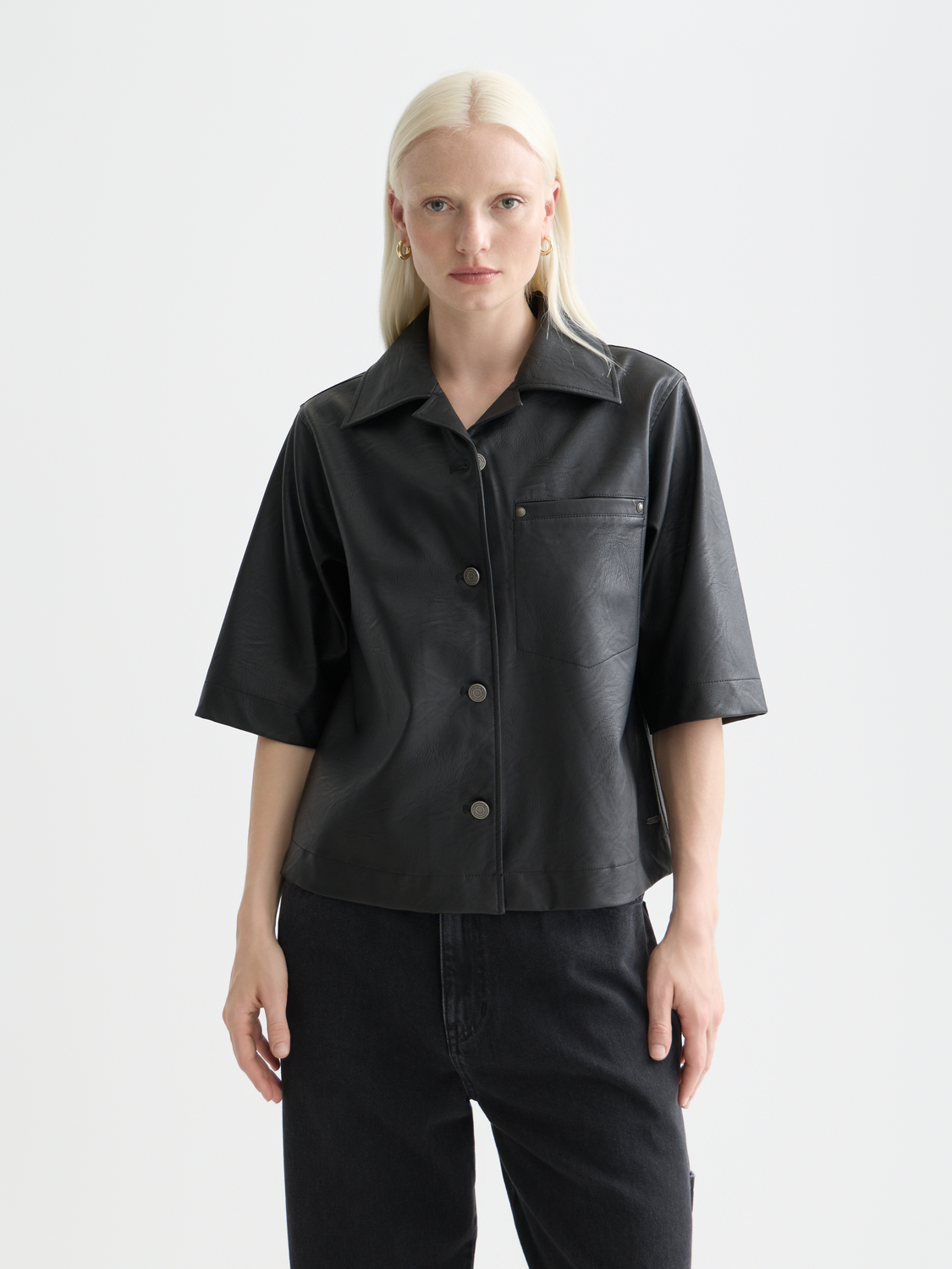 Faux leather shirt - Scotch & Soda AU