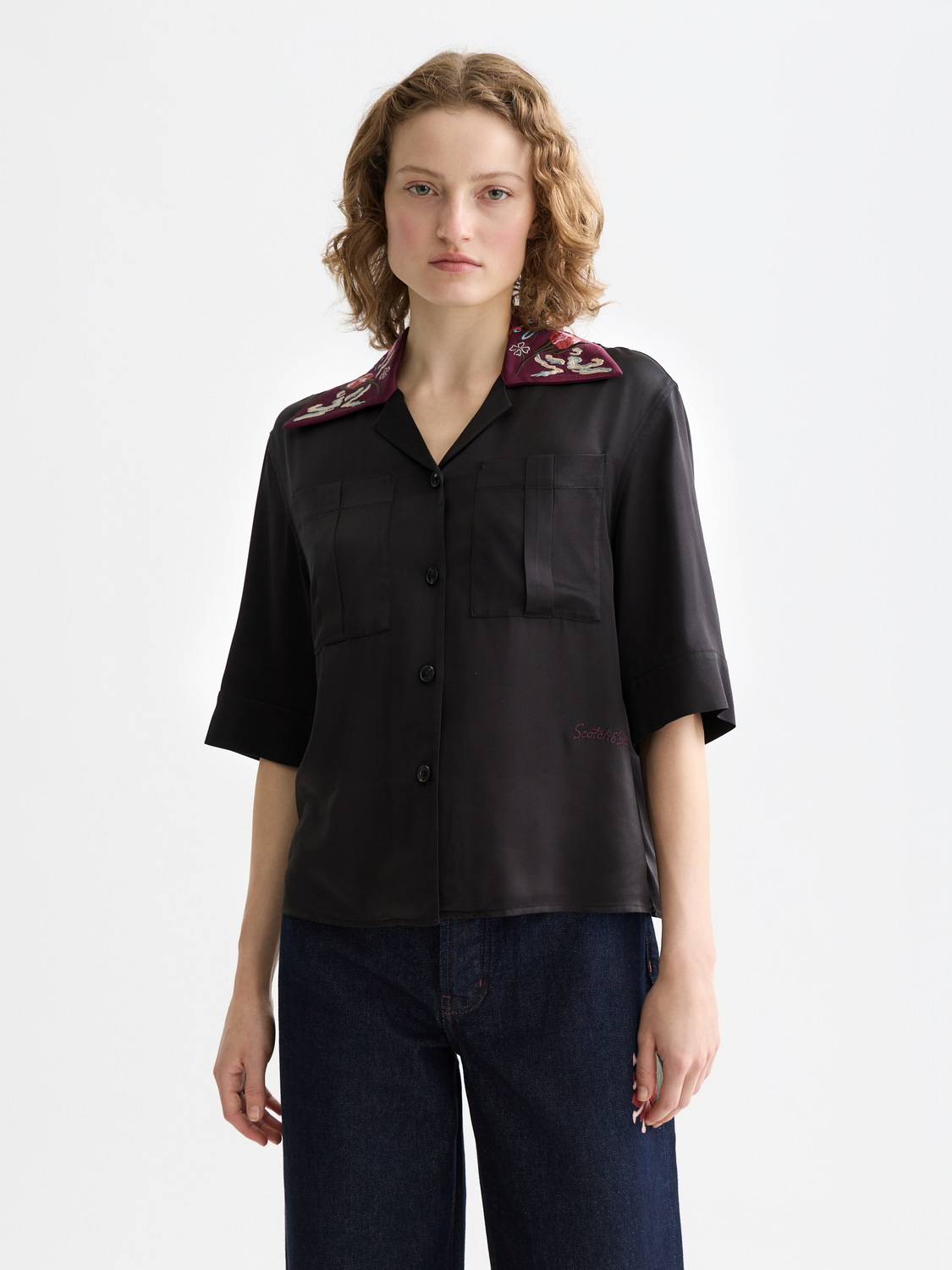 Embroidered short sleeve shirt - Scotch & Soda AU