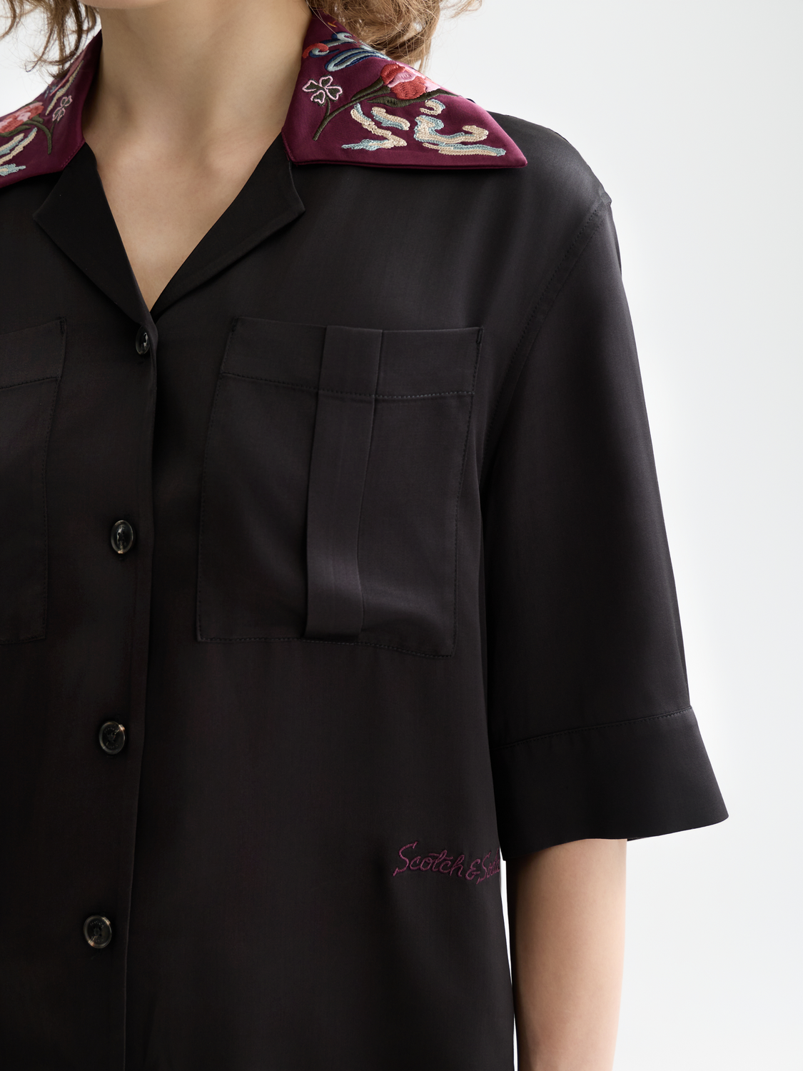 Embroidered short sleeve shirt - Scotch & Soda AU