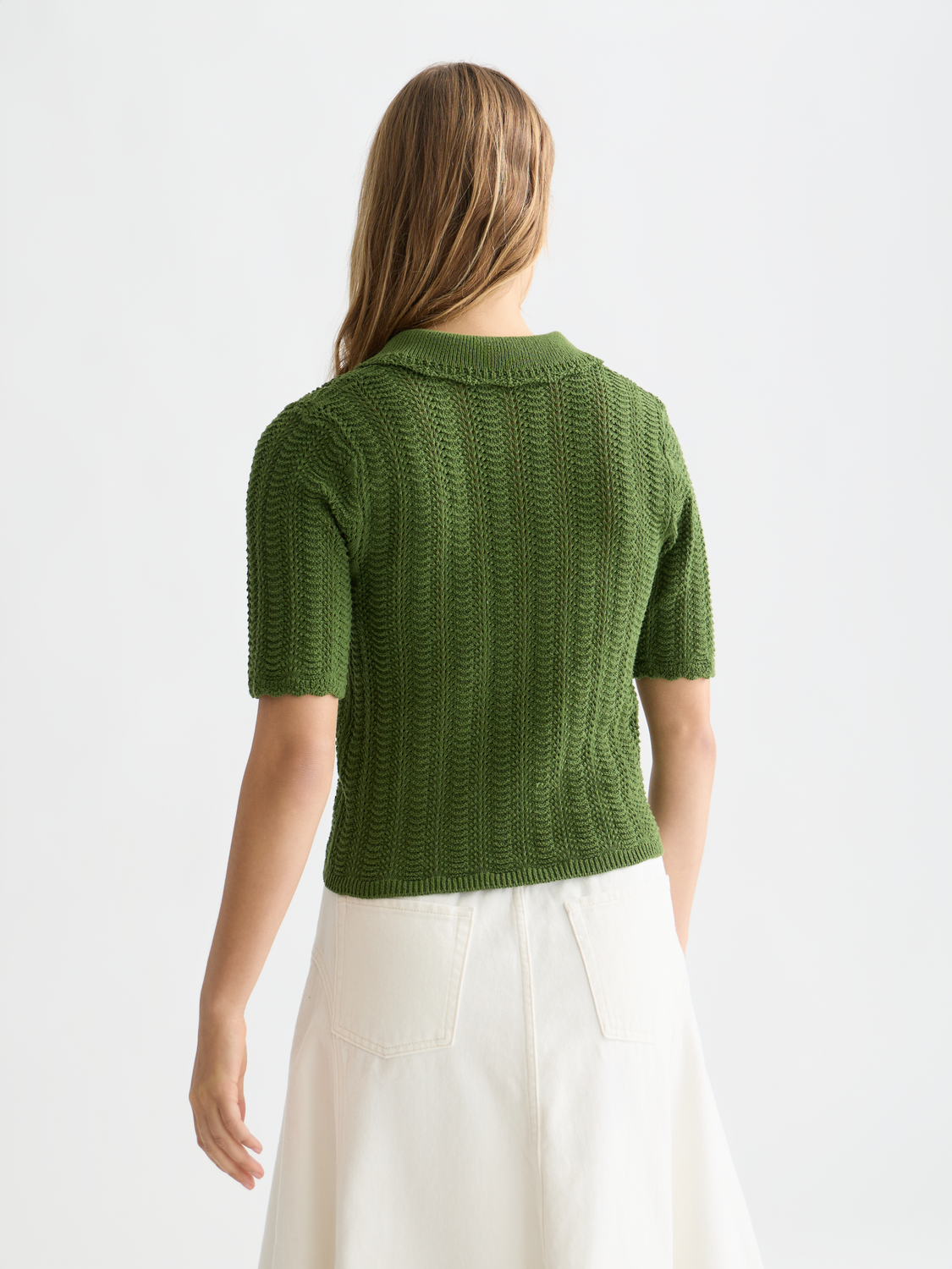 Pointelle knitted t-shirt - Scotch & Soda AU