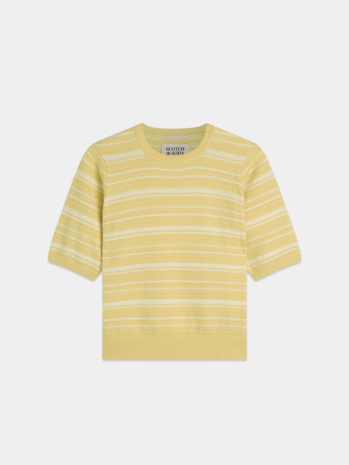 Striped knitted t-shirt - Scotch & Soda AU