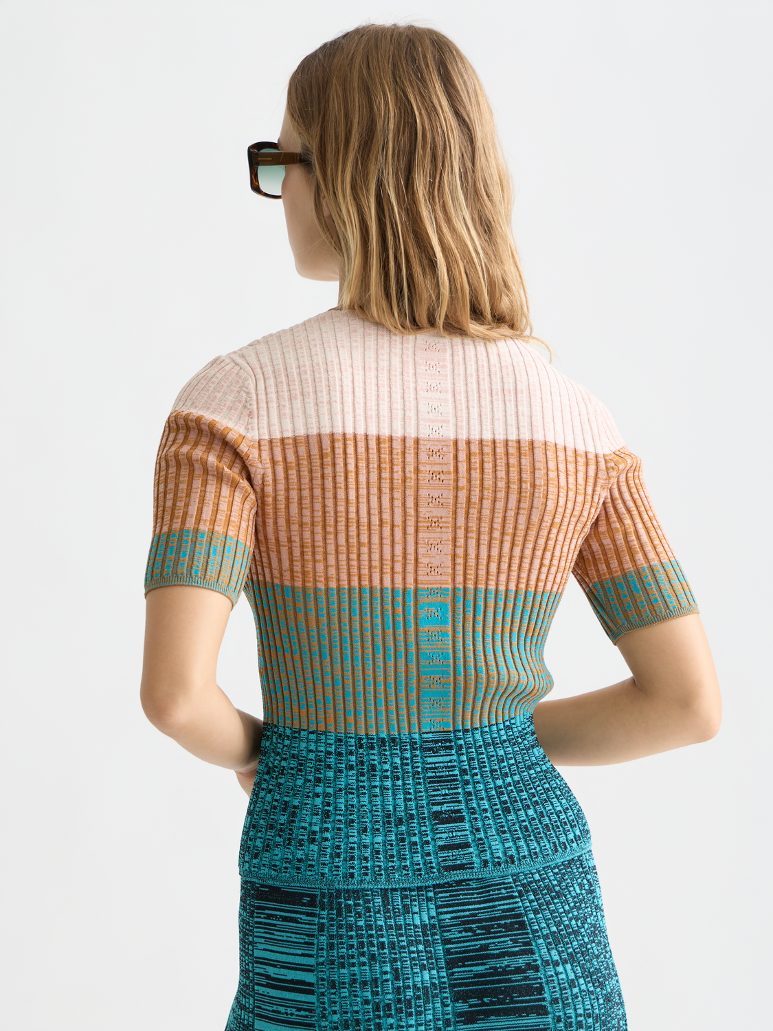 Striped short sleeved cardigan - Scotch & Soda AU