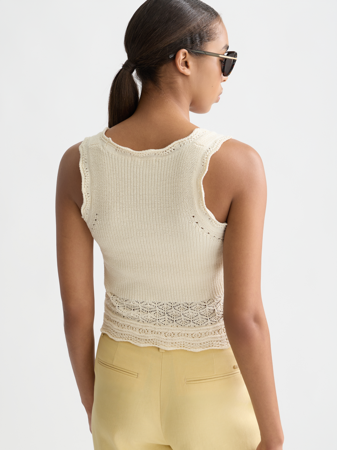 Pointelle knitted vest - Scotch & Soda AU