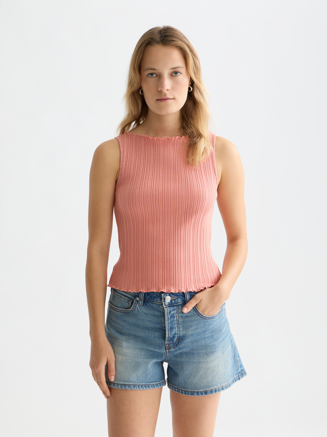Structured ribbed tank - Scotch & Soda AU
