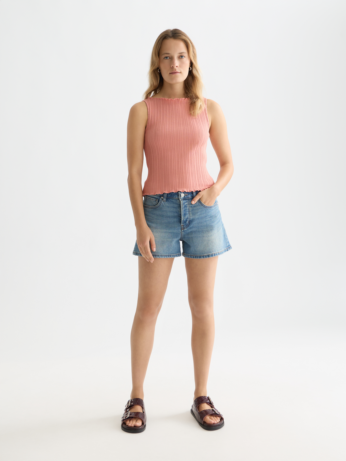 Structured ribbed tank - Scotch & Soda AU