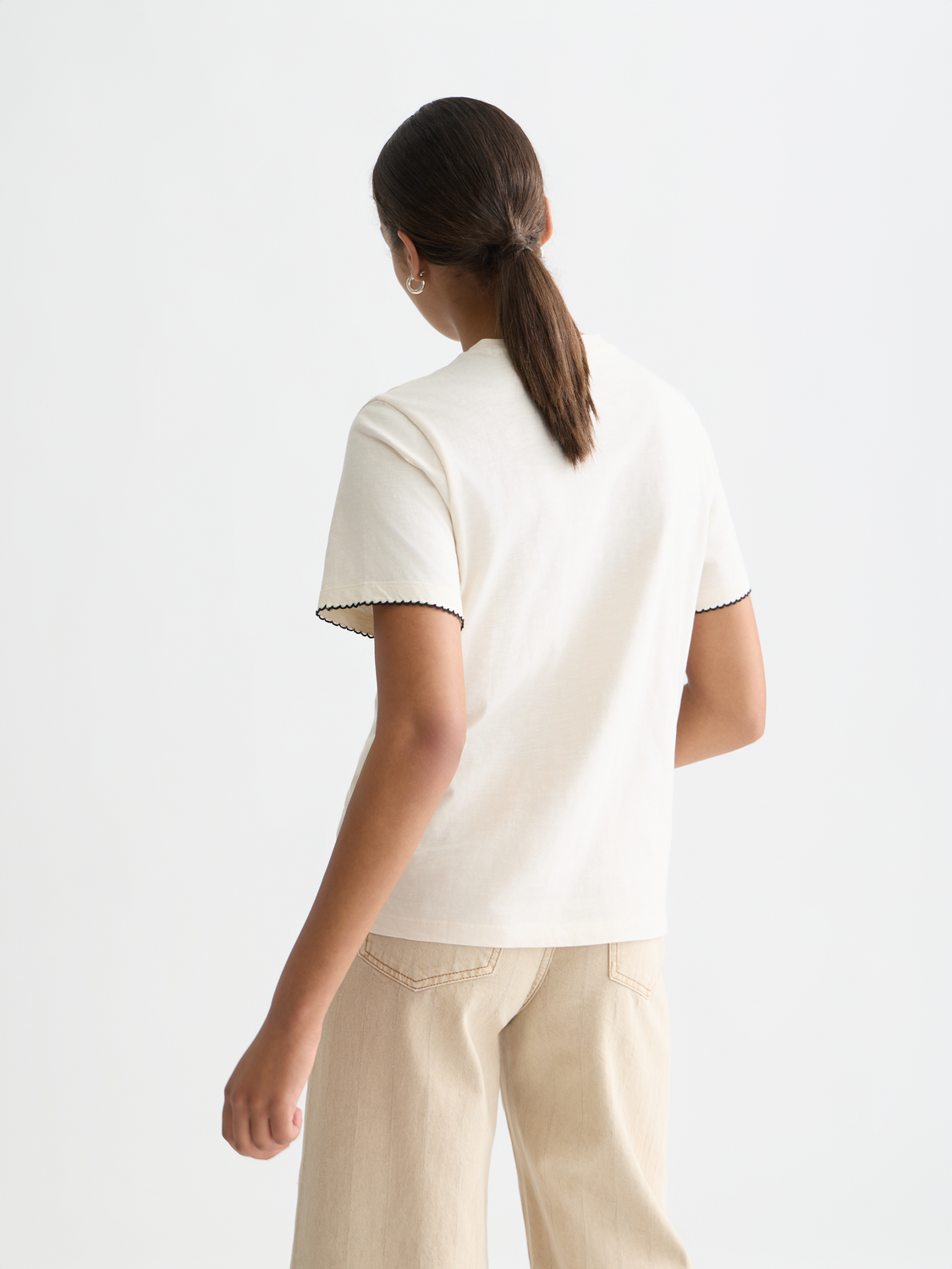 Embroidered slub t-shirt - Scotch & Soda AU