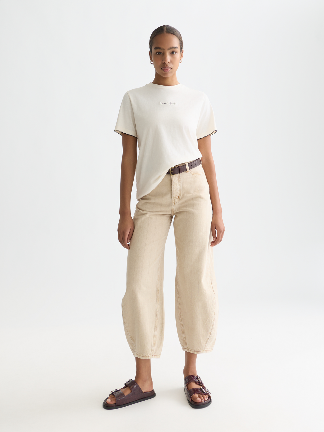 Embroidered slub t-shirt - Scotch & Soda AU