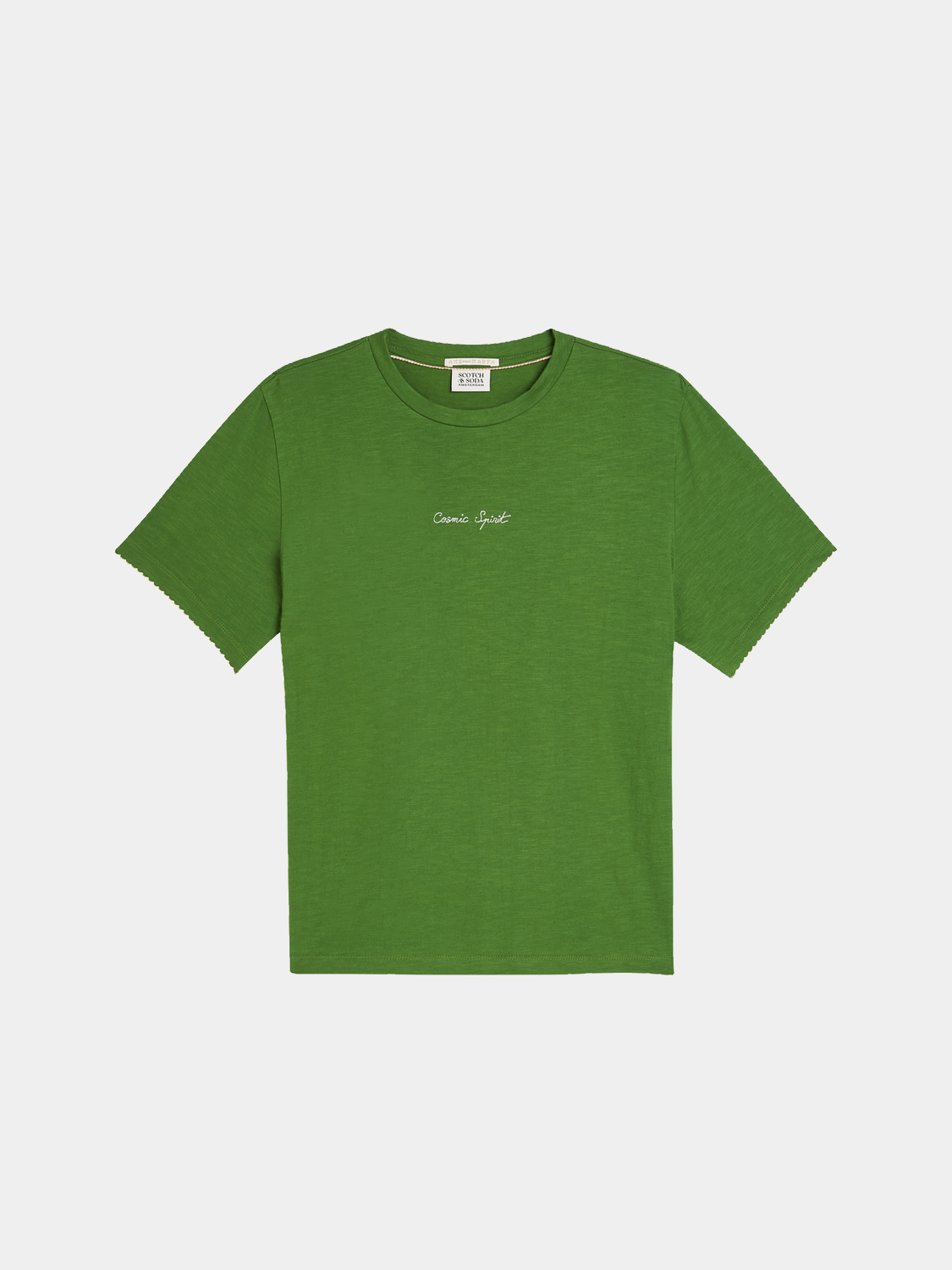 Embroidered slub t-shirt - Scotch & Soda AU