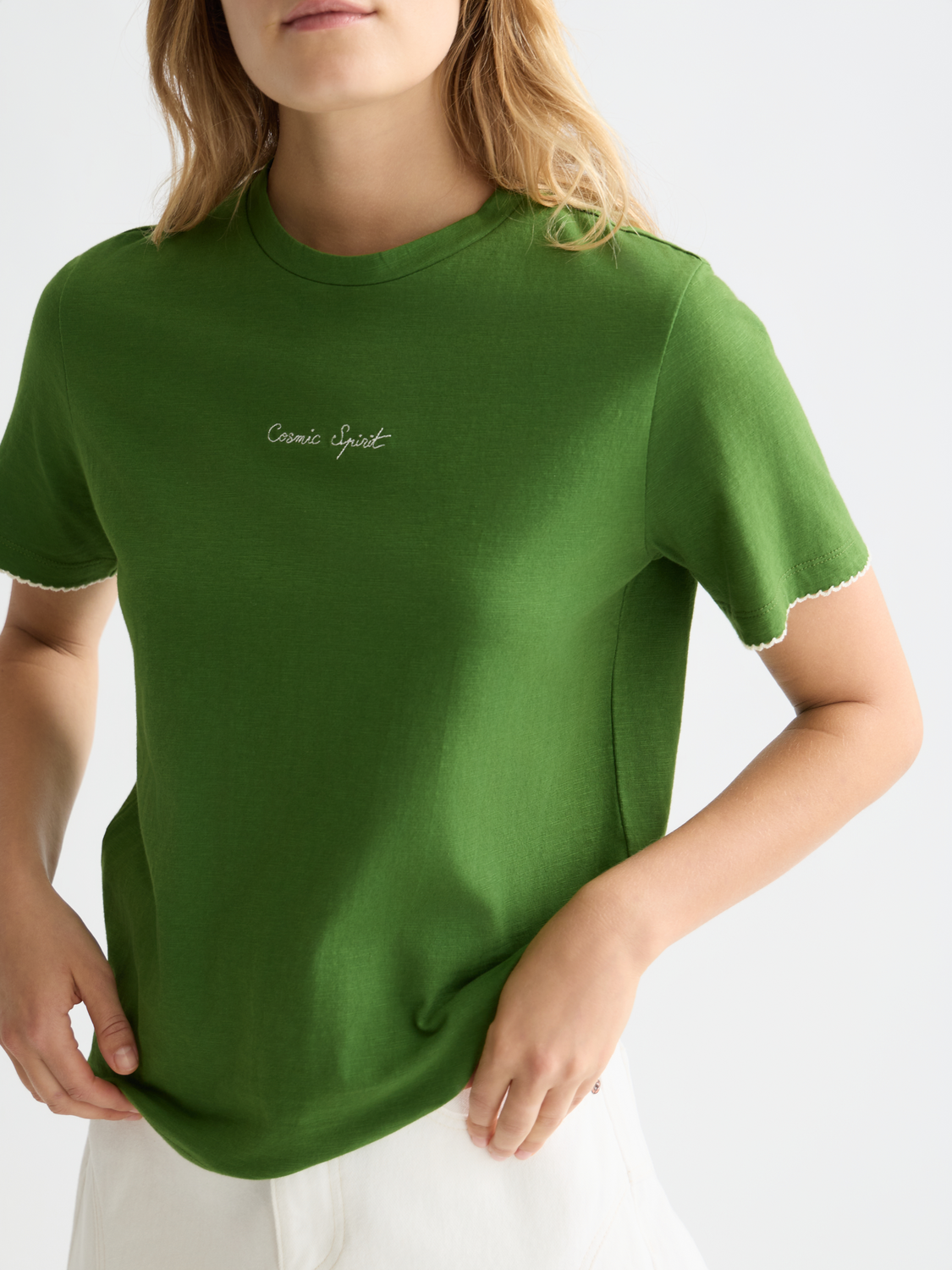Embroidered slub t-shirt - Scotch & Soda AU