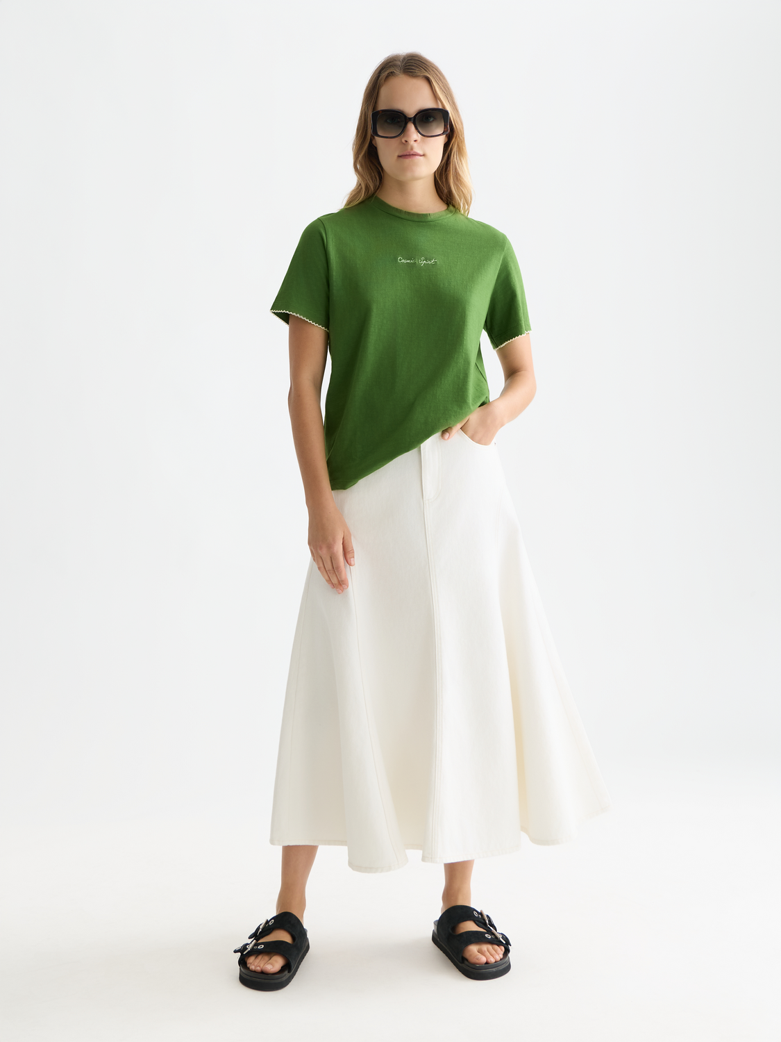 Embroidered slub t-shirt - Scotch & Soda AU