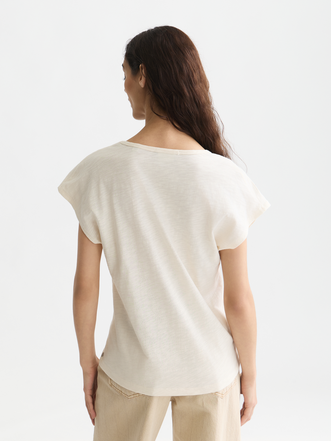 Embroidered v-neck t-shirt - Scotch & Soda AU